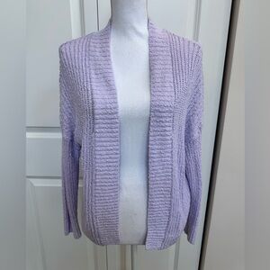 LOFT - Lavender Open-Front Women Sweater (medium)